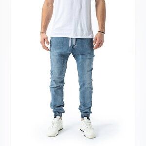 🌻Pacsun Men’s Stretch Light Wash Skinny Jeans Drawstring Waist